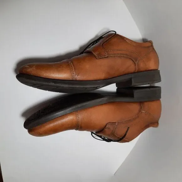 Florsheim Mens 11D Comfortech Ortholite Cap Toe Lace Up Men's Leather Shoes - Picture 5 of 7